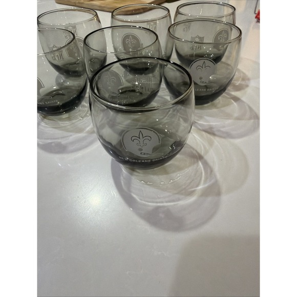 Other - Vintage New Orleans Saints Roly Poly Glasses 7 glasses